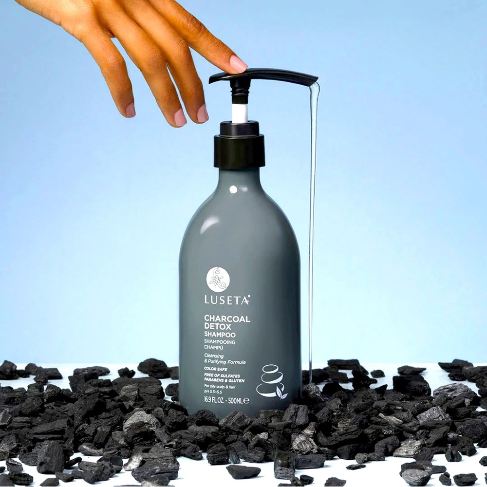 New, Luseta Charcoal Detox Shampoo Jumbo Size 33.8 oz.
